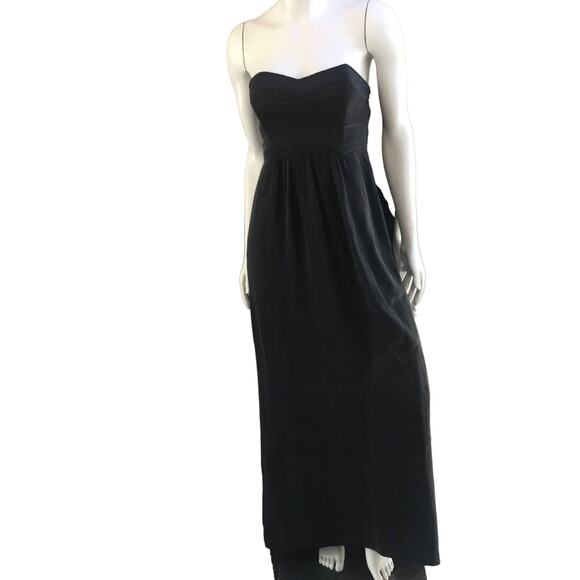 Twelfth Street by Cynthia Vincent Silk Sleeveless Maxi Black Dress Size XS - Picture 1 of 10